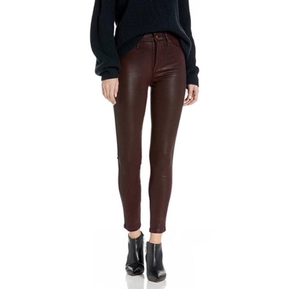 Sam Edelman Red Faux Leather Pants NWT